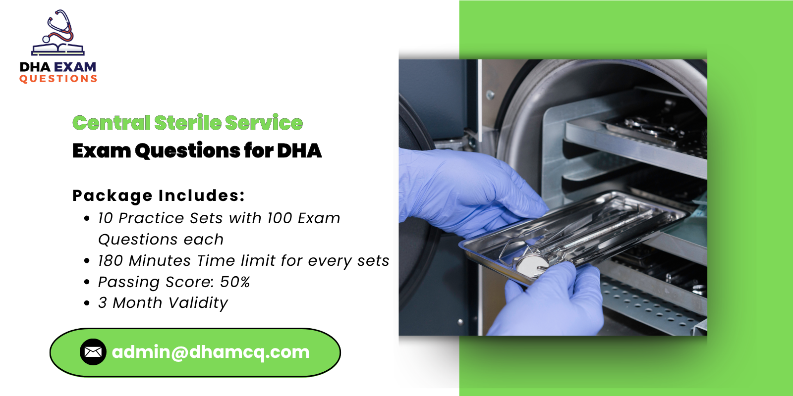 Central Sterile Service Exam Questions for DHA