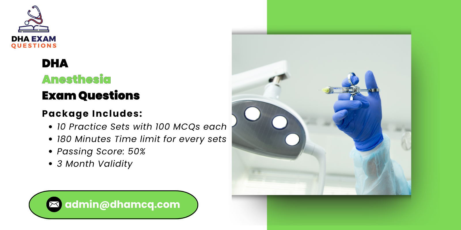 DHA Anesthesia Exam Questions