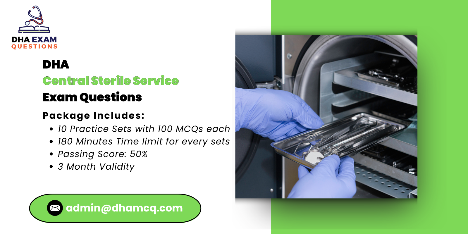DHA Central Sterile Service Exam Questions