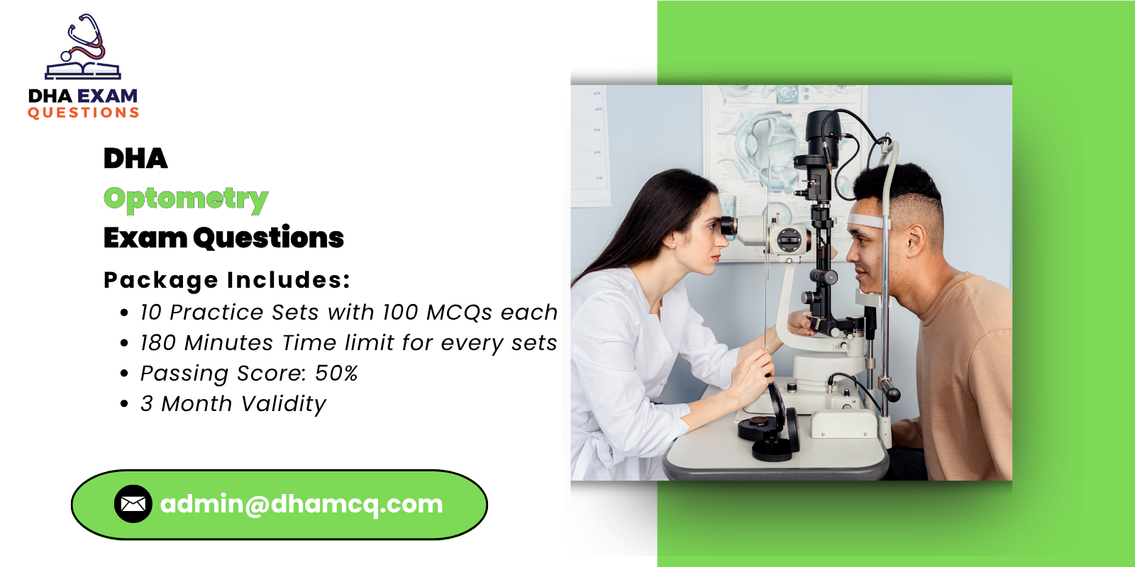 DHA optometry Exam Questions
