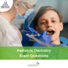 DHA Pediatric Dentistry Exam Questions