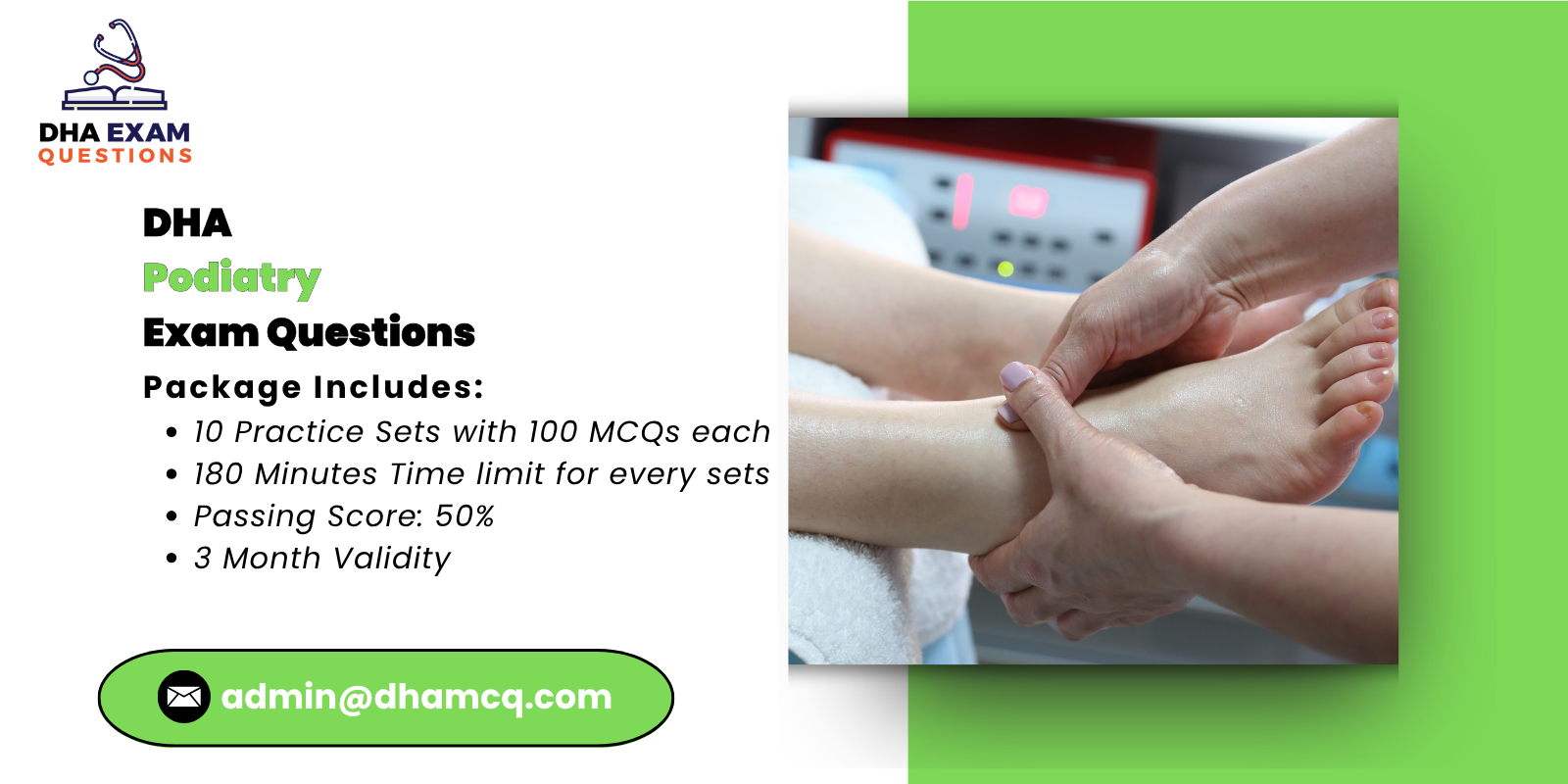 DHA Podiatry Exam Questions