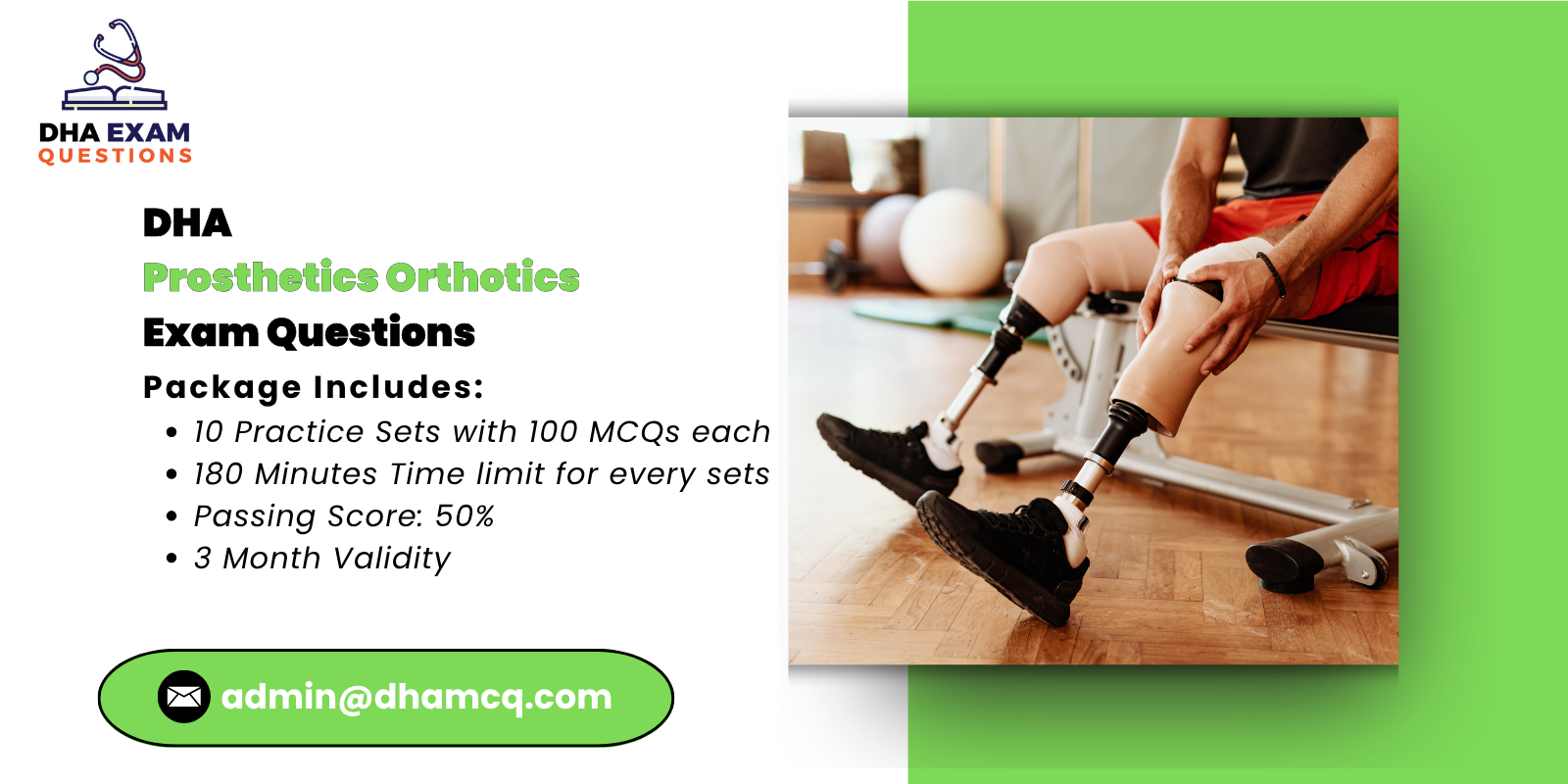 DHA prosthetics orthotics Exam Questions