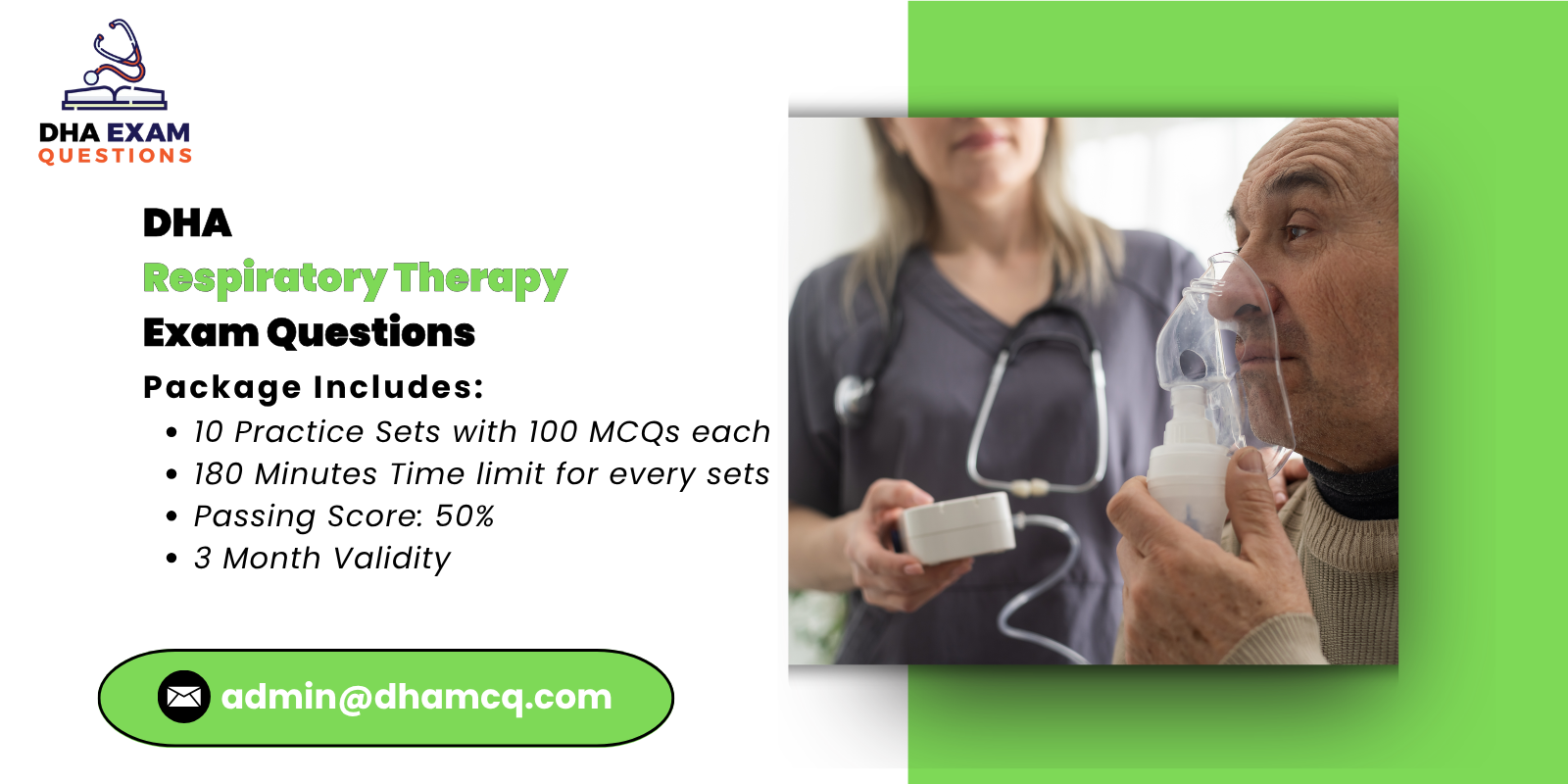 DHA respiratory therapy Exam Questions