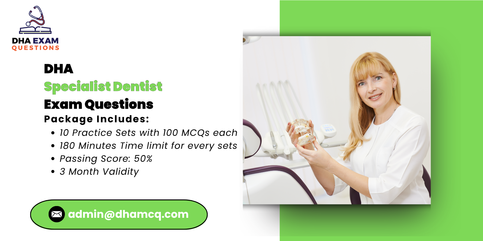 DHA specialist dentists Exam Questions