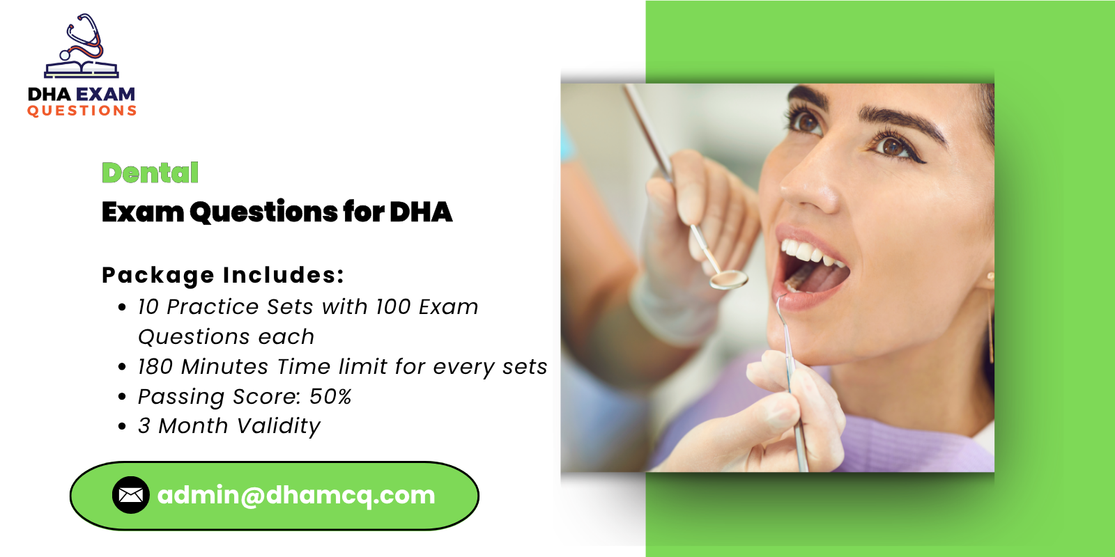 dental Exam Questions for DHA