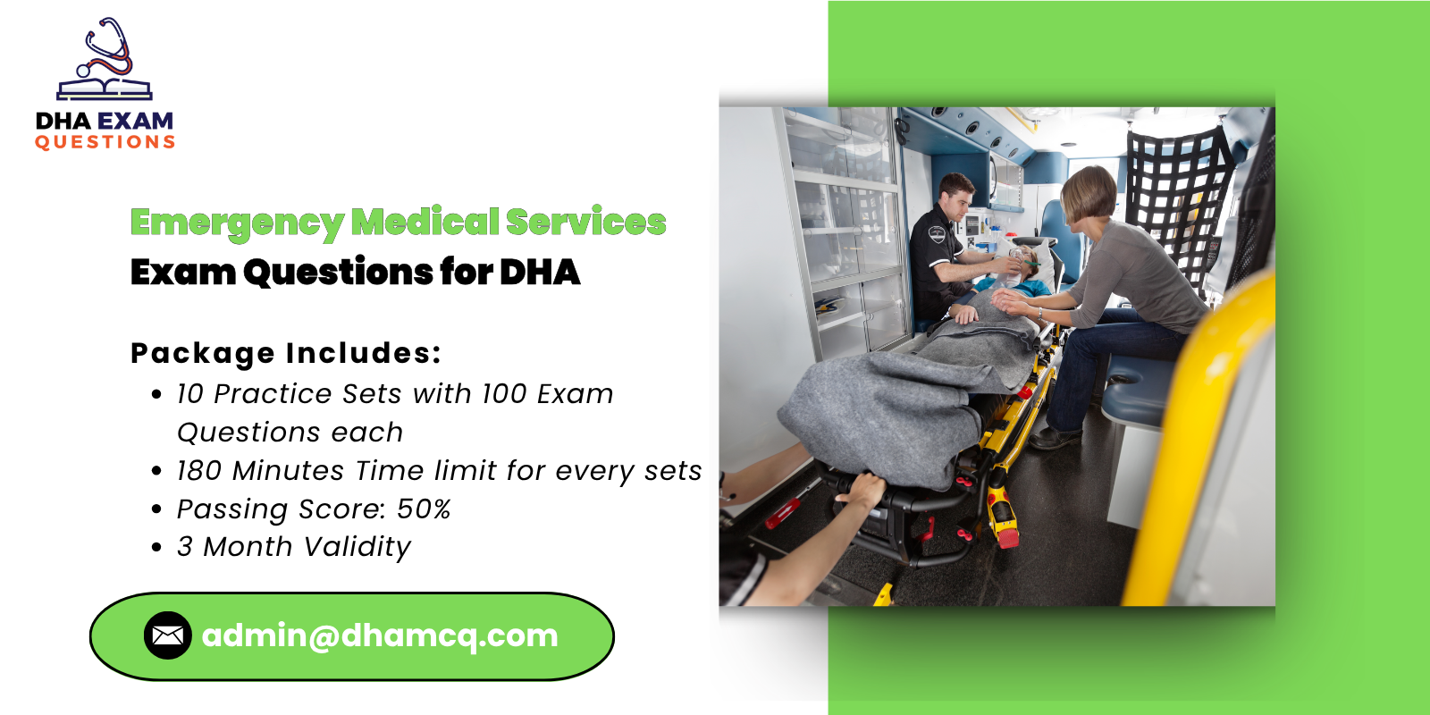 Emergency Medical Services Exam Questions for DHA
