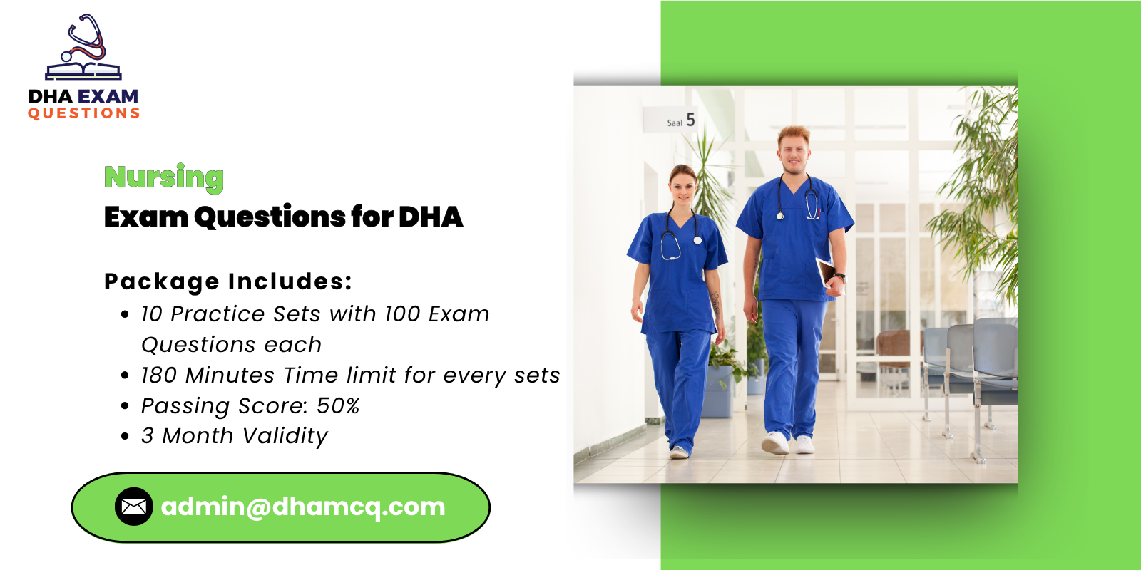 Nursing Exam Questions for DHA