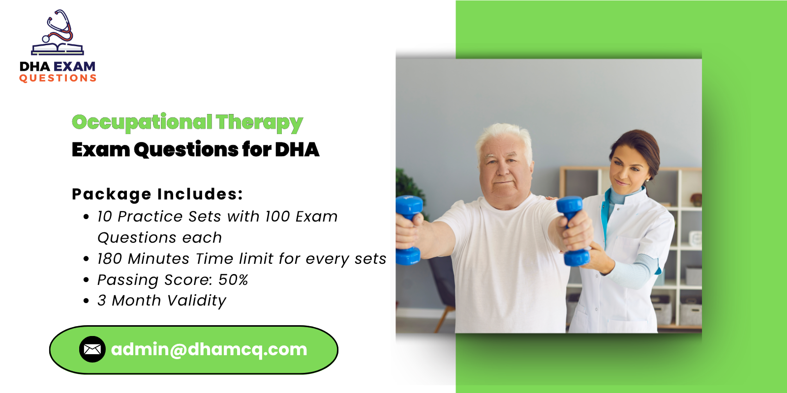 occupational therapy Exam Questions for DHA