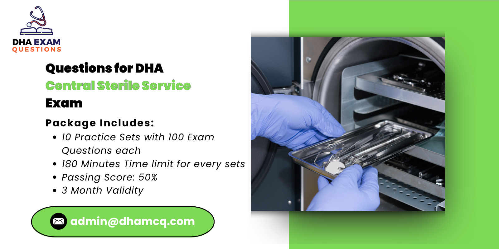 Questions for DHA Central Sterile Service Exam