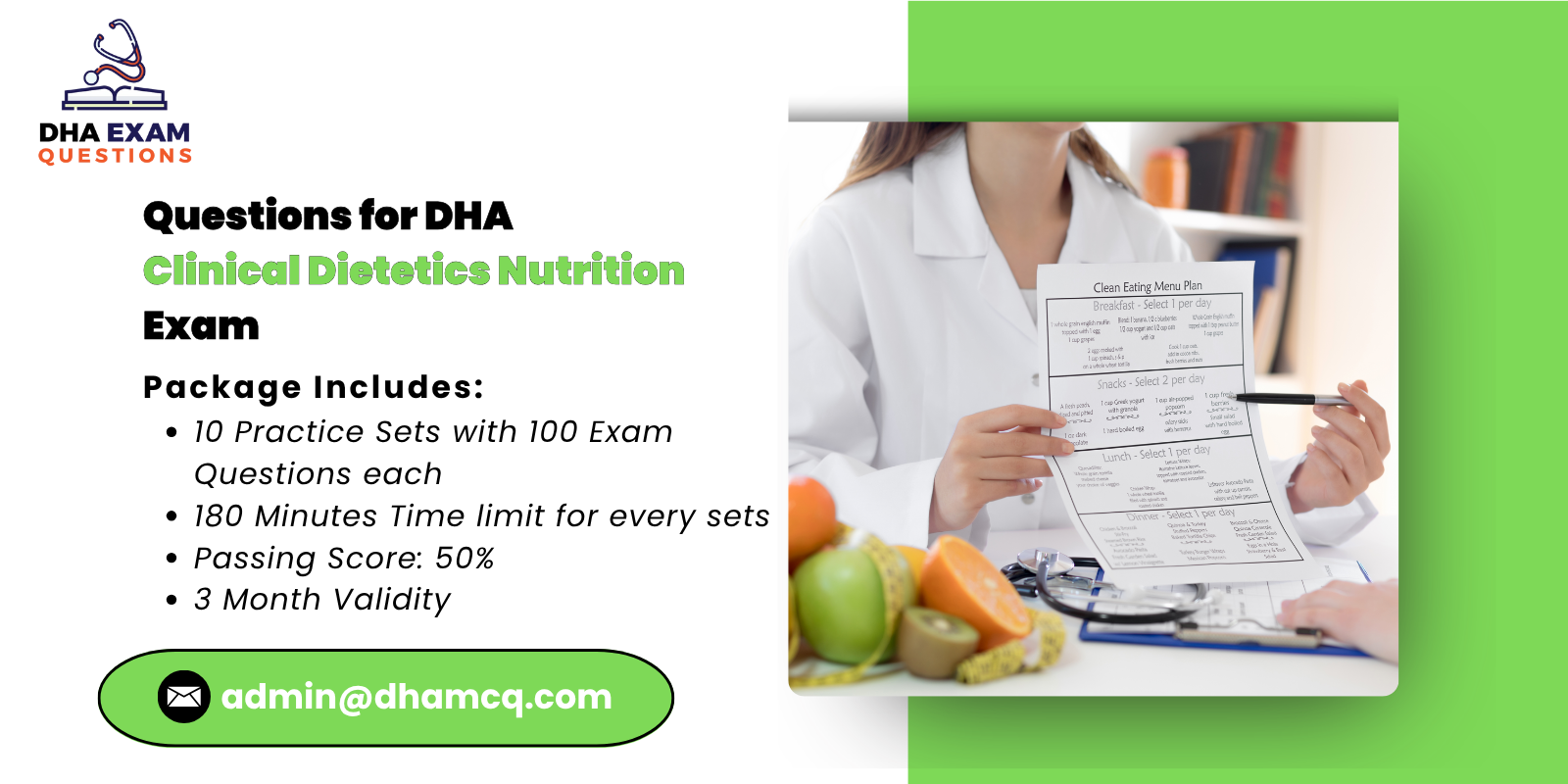 Questions for DHA clinical dietetics nutrition Exam 