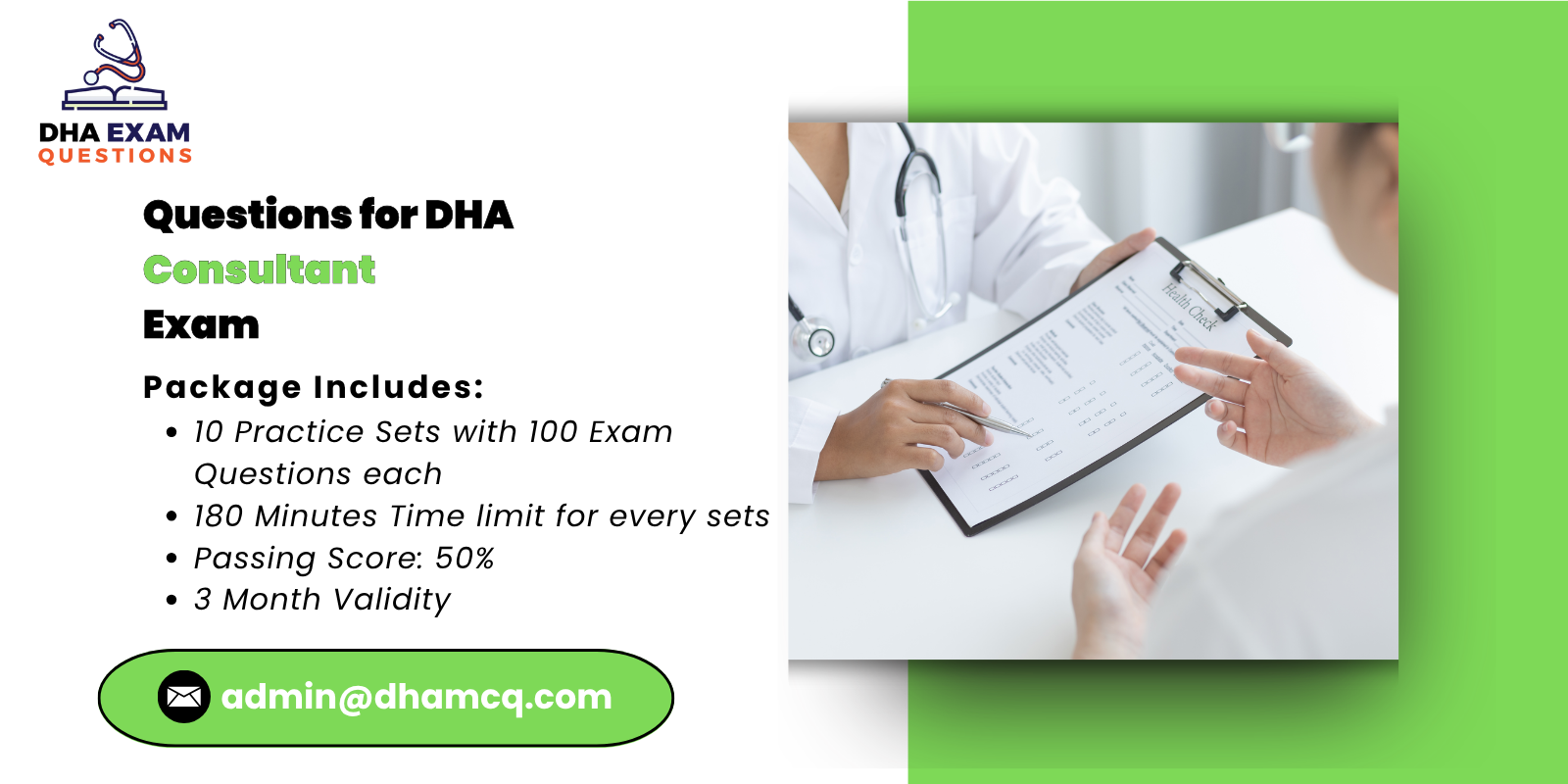 Questions for DHA Consultant Exam