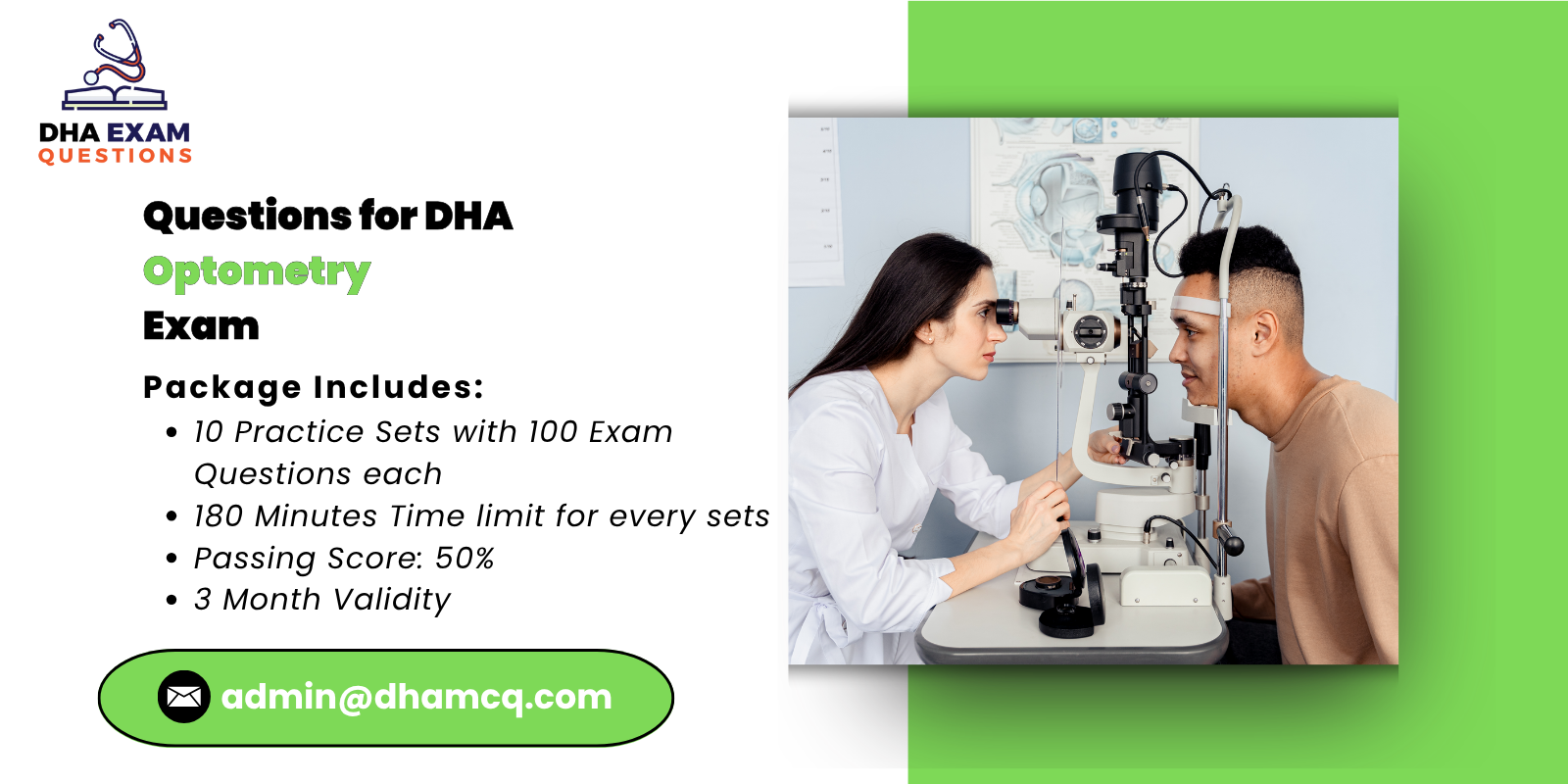 Questions for DHA Optometry Exam