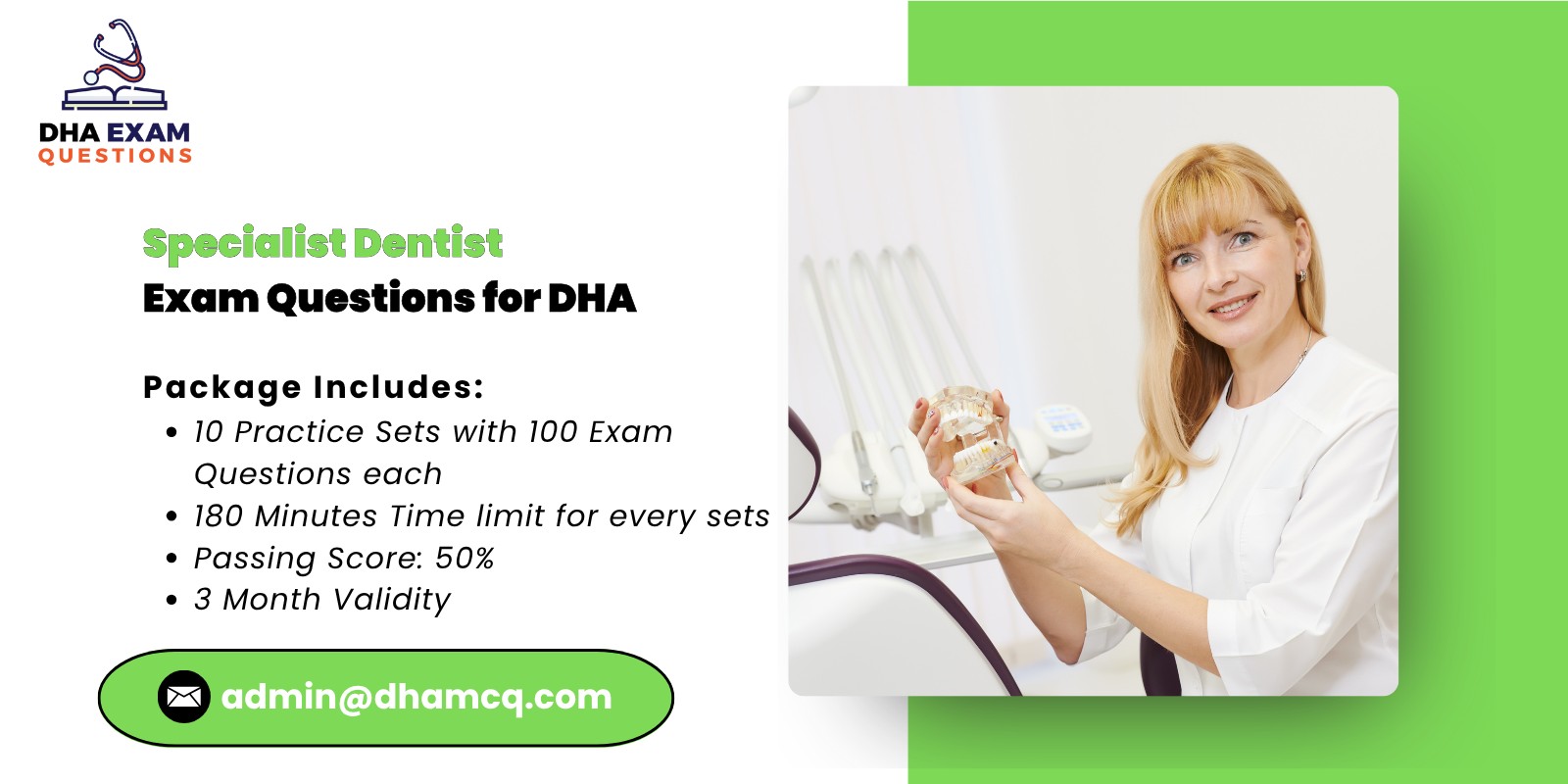 specialist dentist Exam Questions for DHA