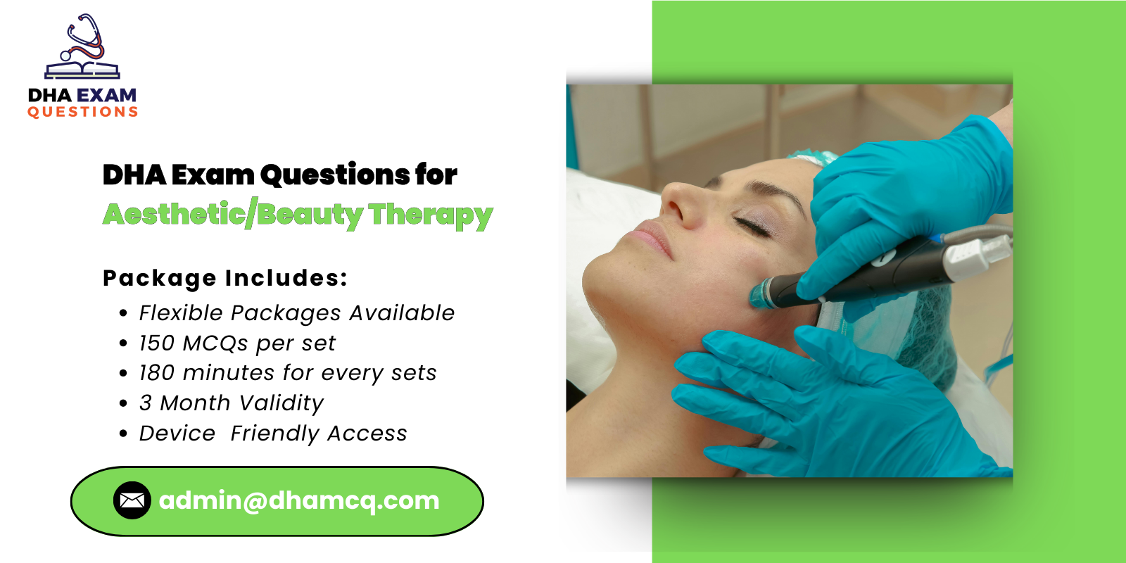 DHA Exam Questions for Aesthetic_Beauty Therapy