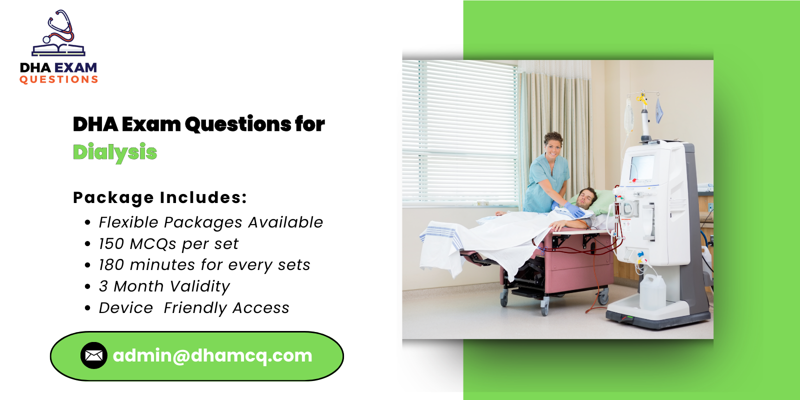 DHA Exam Questions for Dialysis