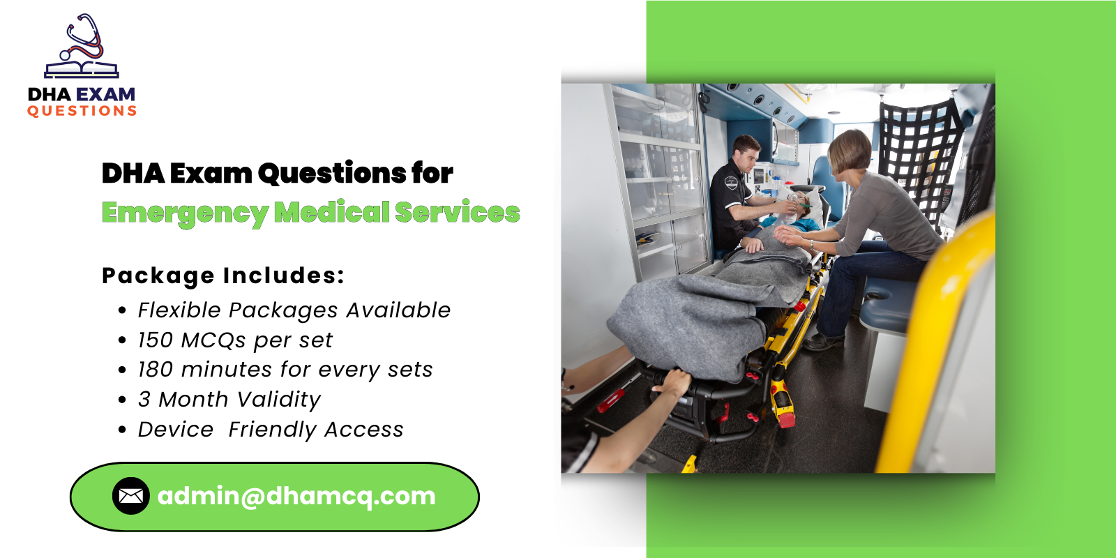 DHA Exam Questions for Emergency Medical Services