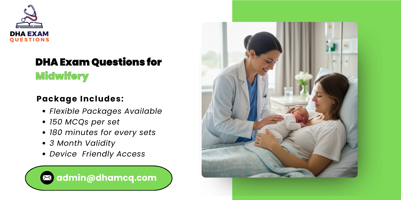 DHA Exam Questions for Midwifery