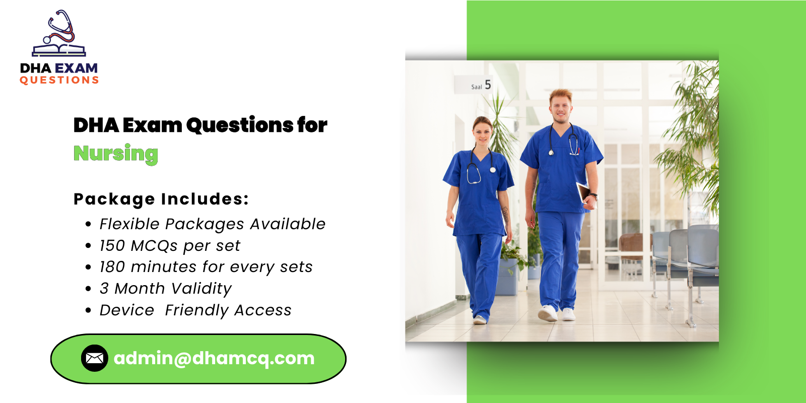 DHA Exam Questions for Nursing