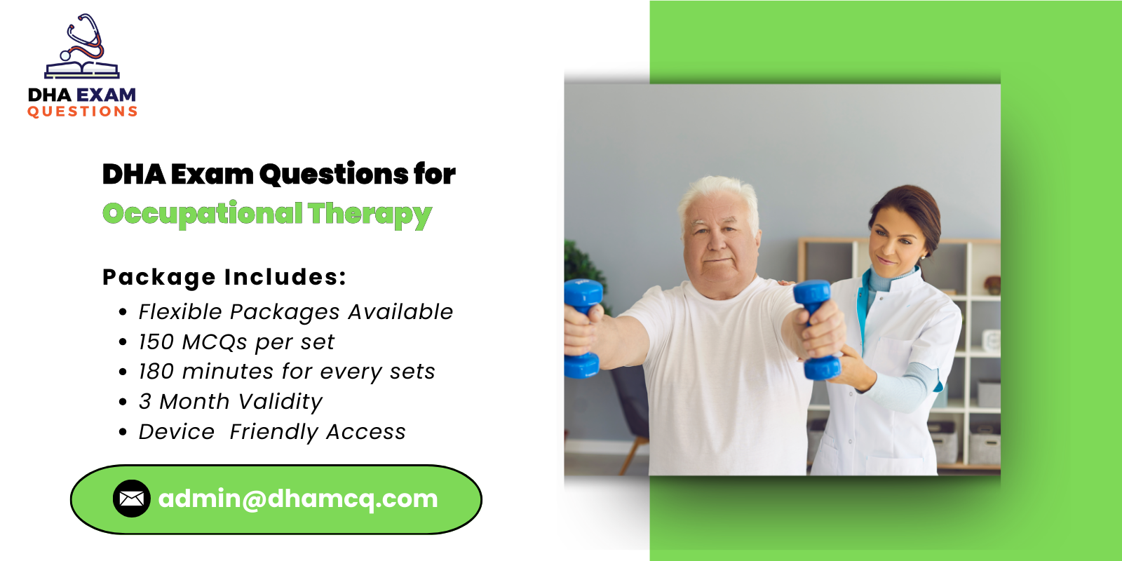 DHA Exam Questions for Occupational Therapy