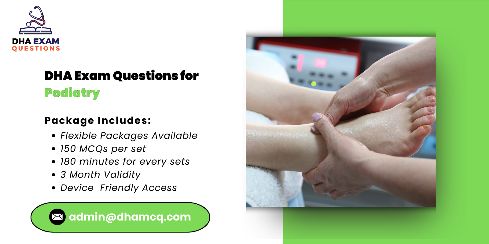 DHA Exam Questions for Podiatry