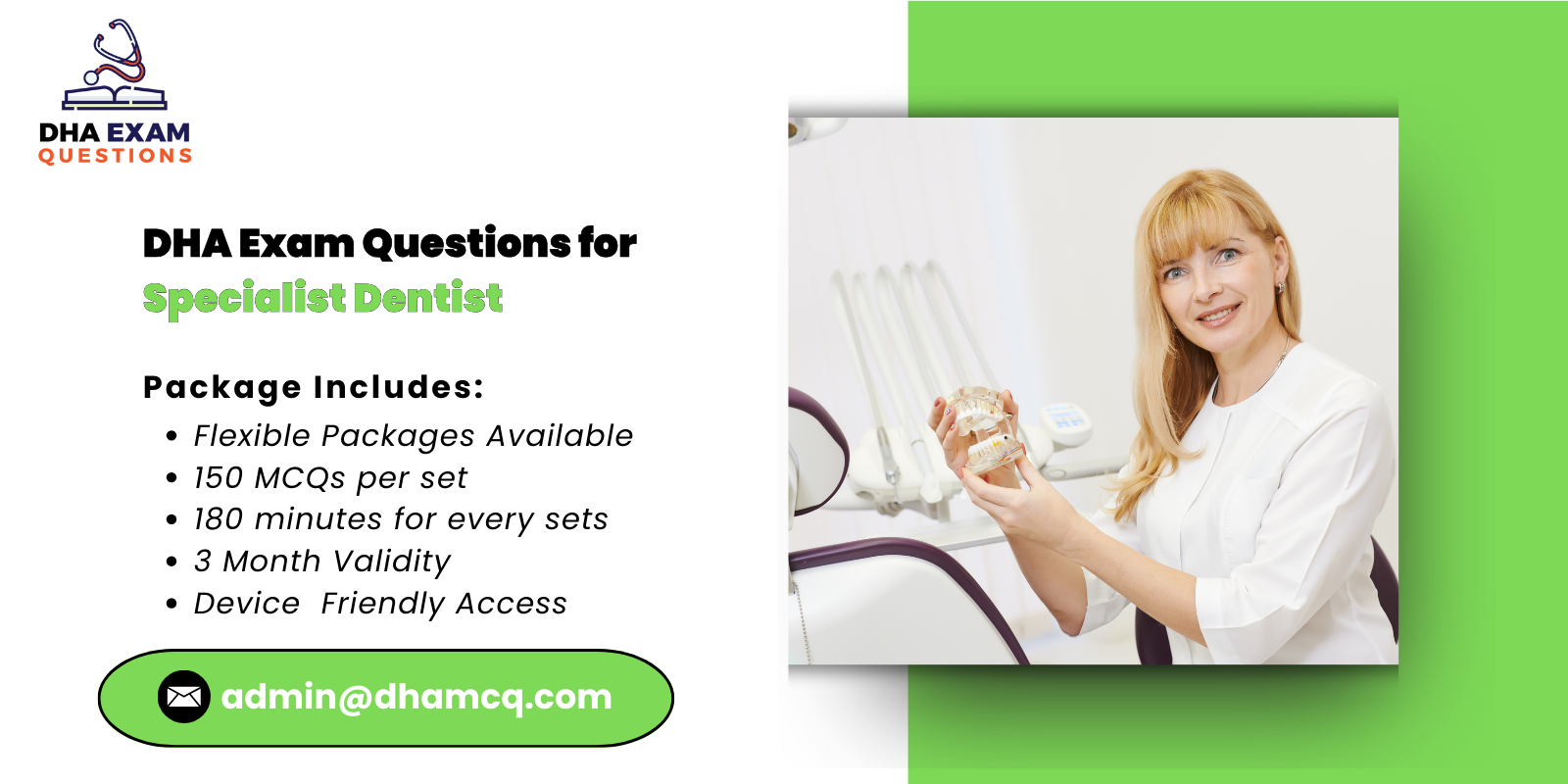 DHA Exam Questions for Specialist Dentist