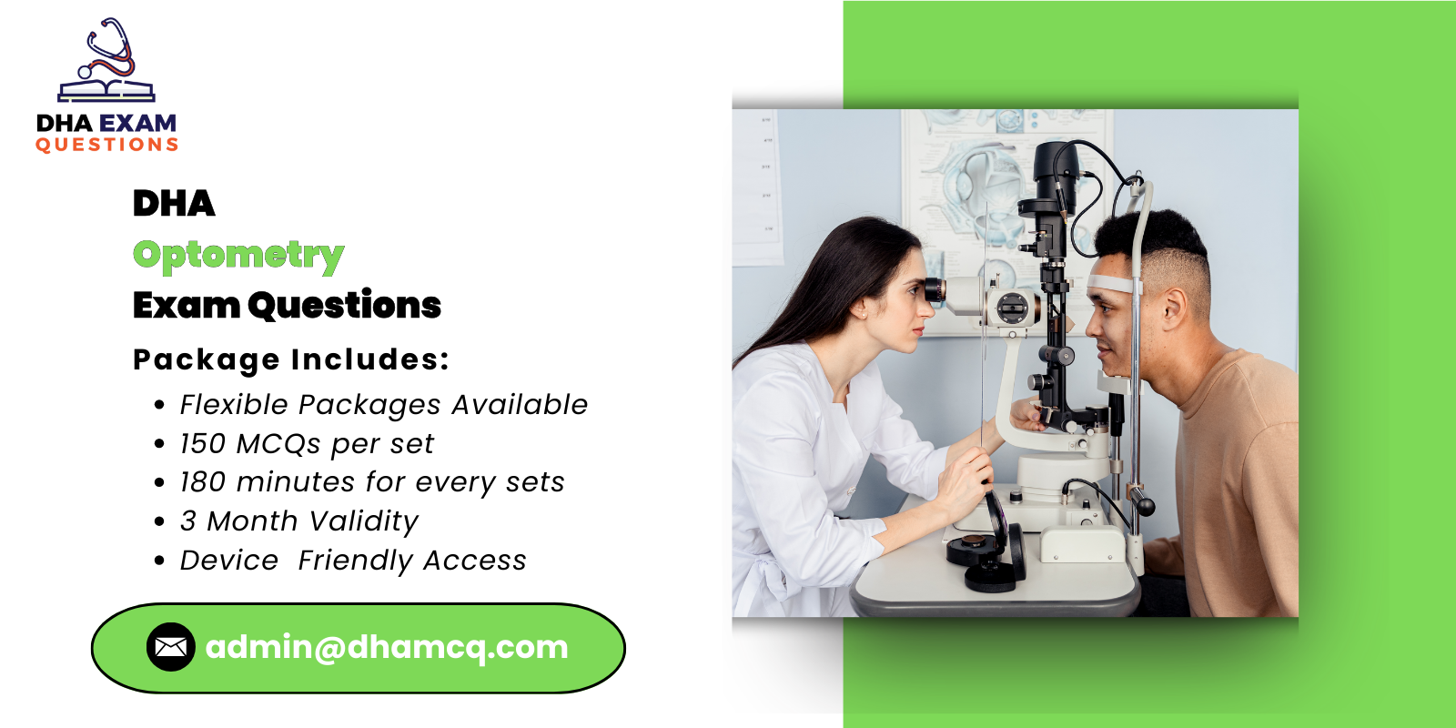 DHA Optometry Exam Questions