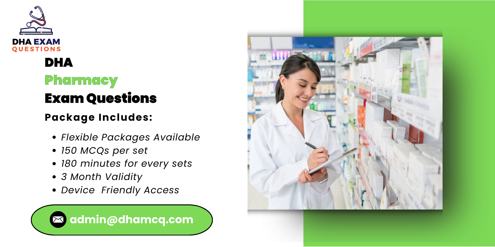 DHA Pharmacy Exam Questions