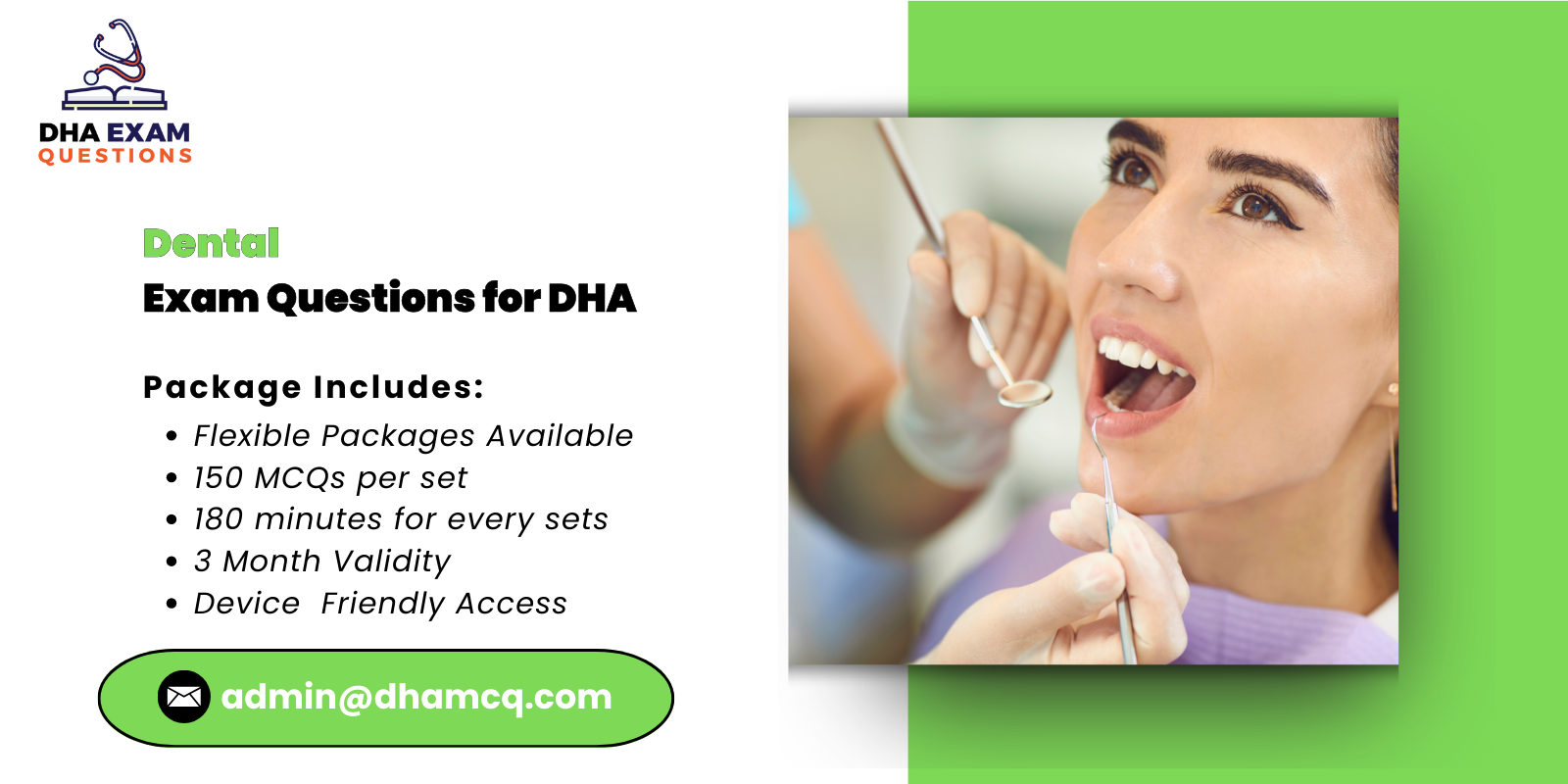 Dental Exam Questions for DHA