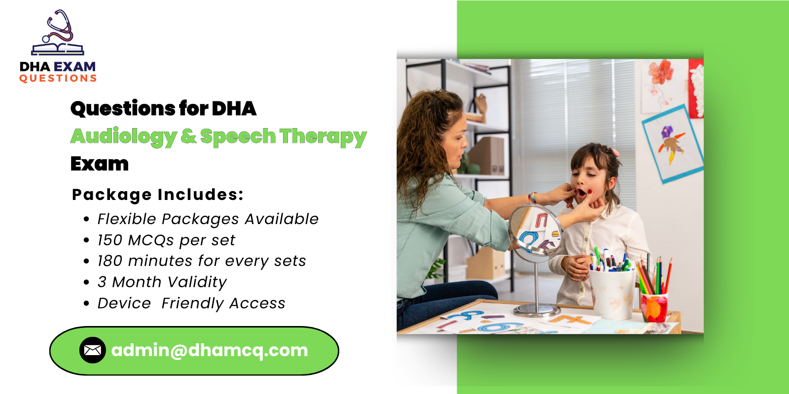 Questions for DHA Audiology Speech Therapy Exam