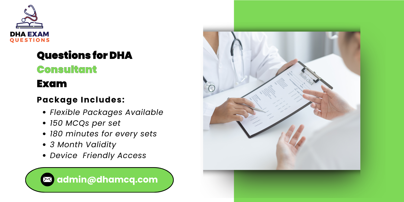 Questions for DHA Consultant Exam