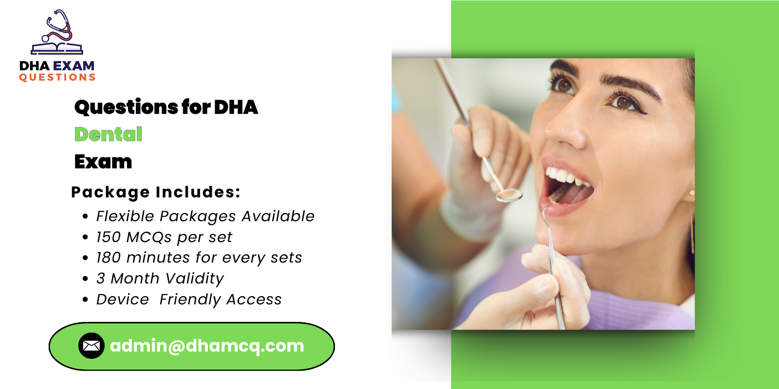 Questions for DHA Dental Exam