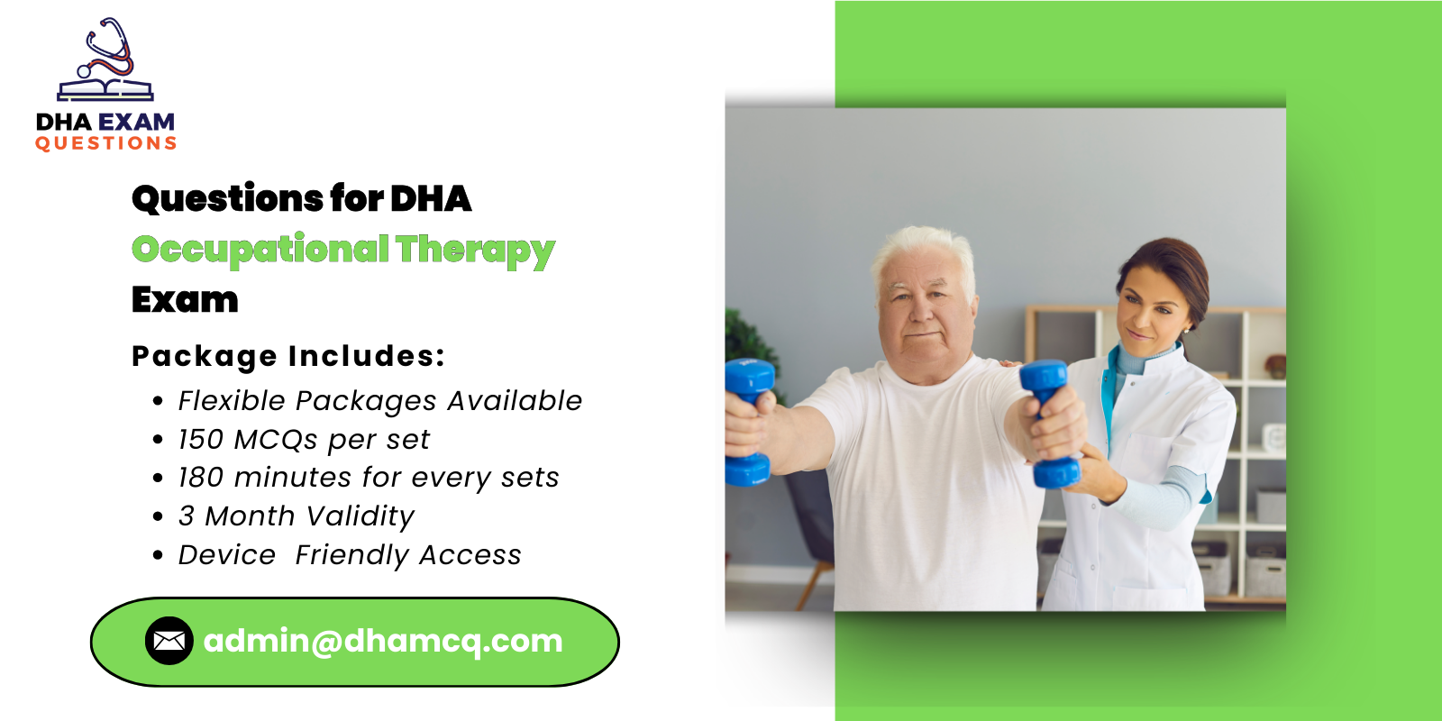 Questions for DHA Occupational Therapy Exam