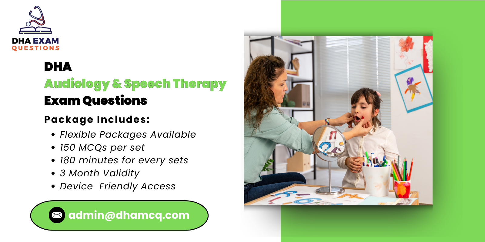 DHA Audiology Speech Therapy Exam Questions