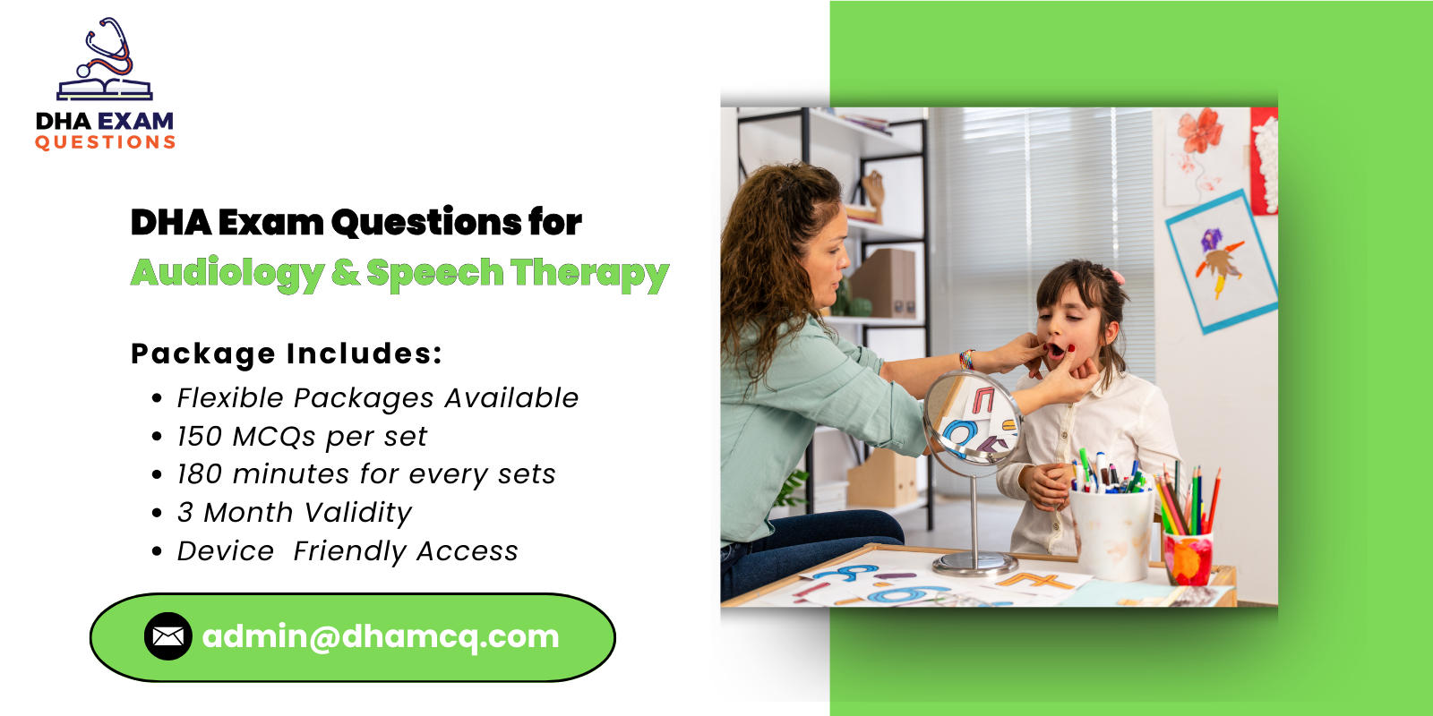 DHA Exam Questions for Audiology Speech Therapy