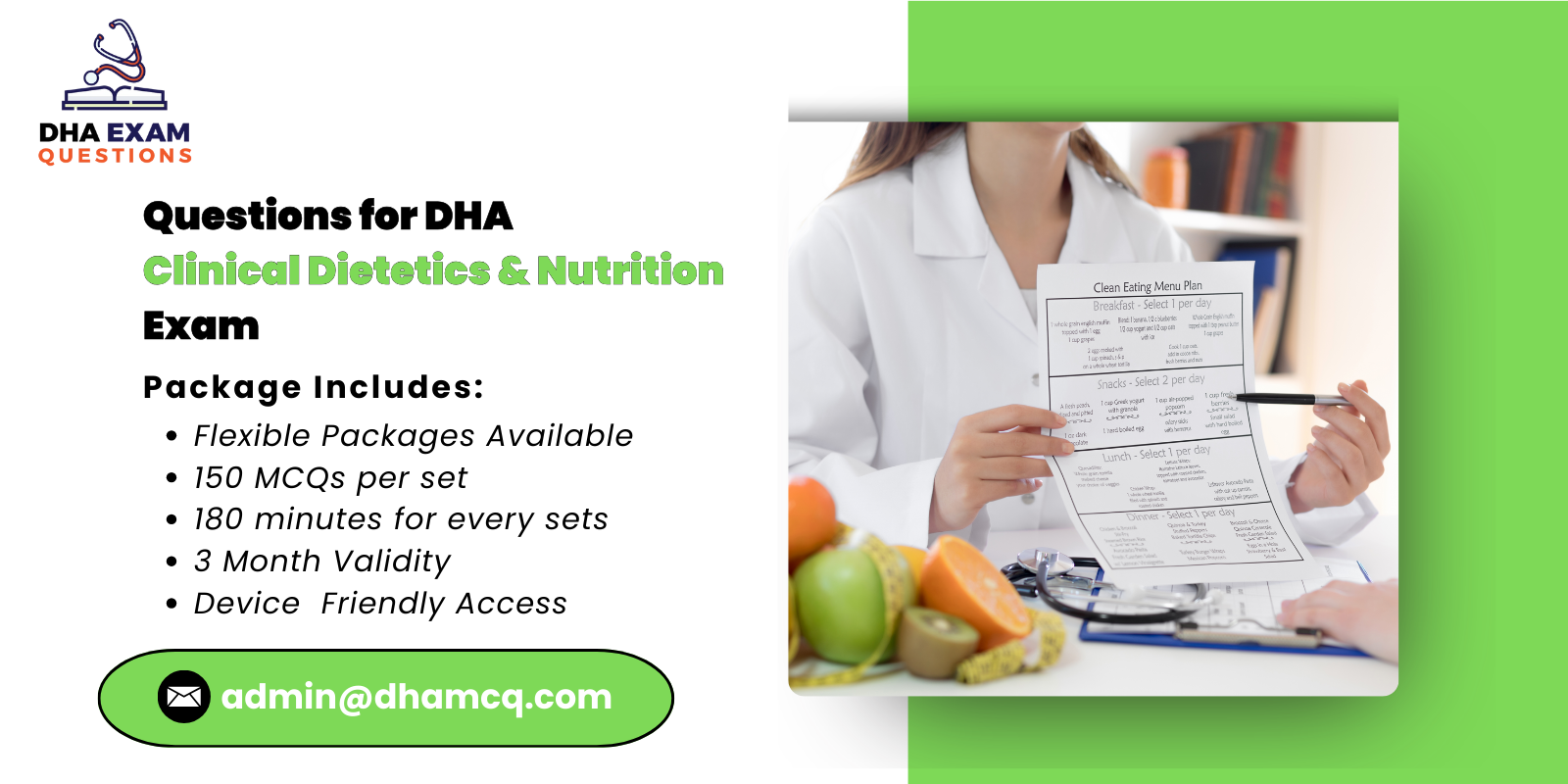 Questions for DHA Clinical Dietetics Nutrition Exam